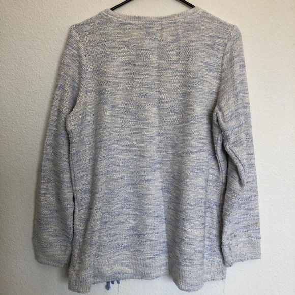 Women’s Blue/Grey Stitched Sweater - Picture 5 of 5